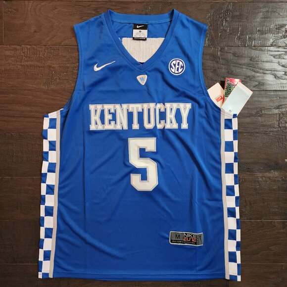 Kentucky Wildcats Malik Monk #5 Men's Basketball Jersey - Royal Nike Elite - Siz - Picture 5 of 7